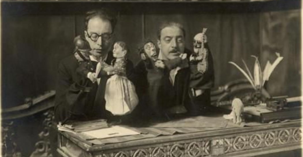 Trilussa con Guglielmo Guasta nello studio di via Maria Adelaide, 1927-1930. Roma, Museo di Roma in Trastevere, inv. ST 525i